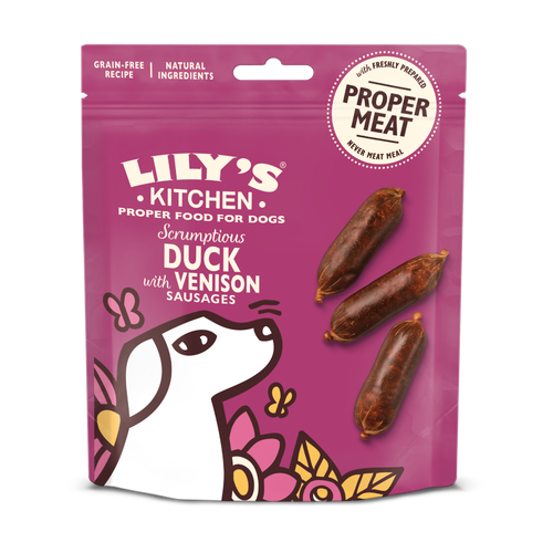 Lily's Kitchen Duck with Venison Sausages